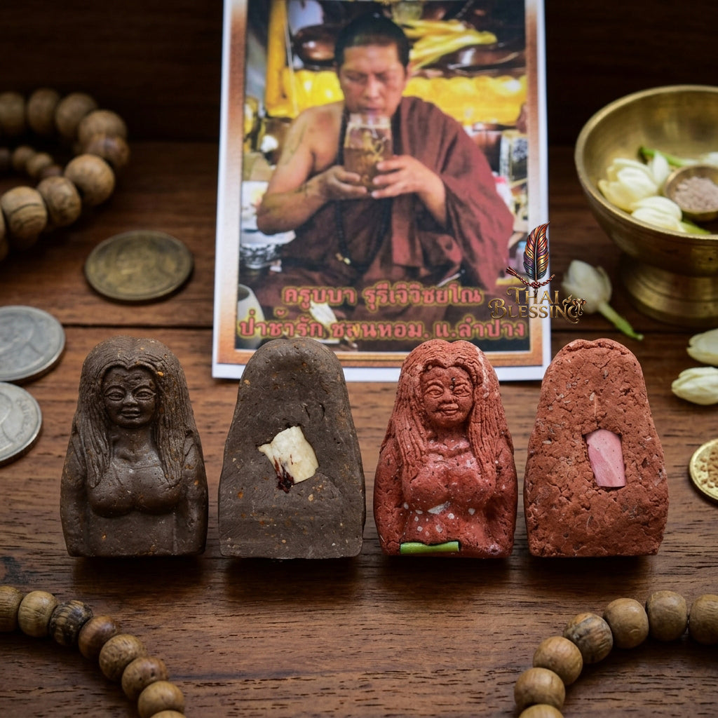 💃 Nang Piya Tua Khru: The Sovereign Matriarch of Enchantment – Kruba Det – Ban Mai Rattanakosin (2561) – The Ultimate Alchemical Engine for Supreme Magnetism & Wealth!