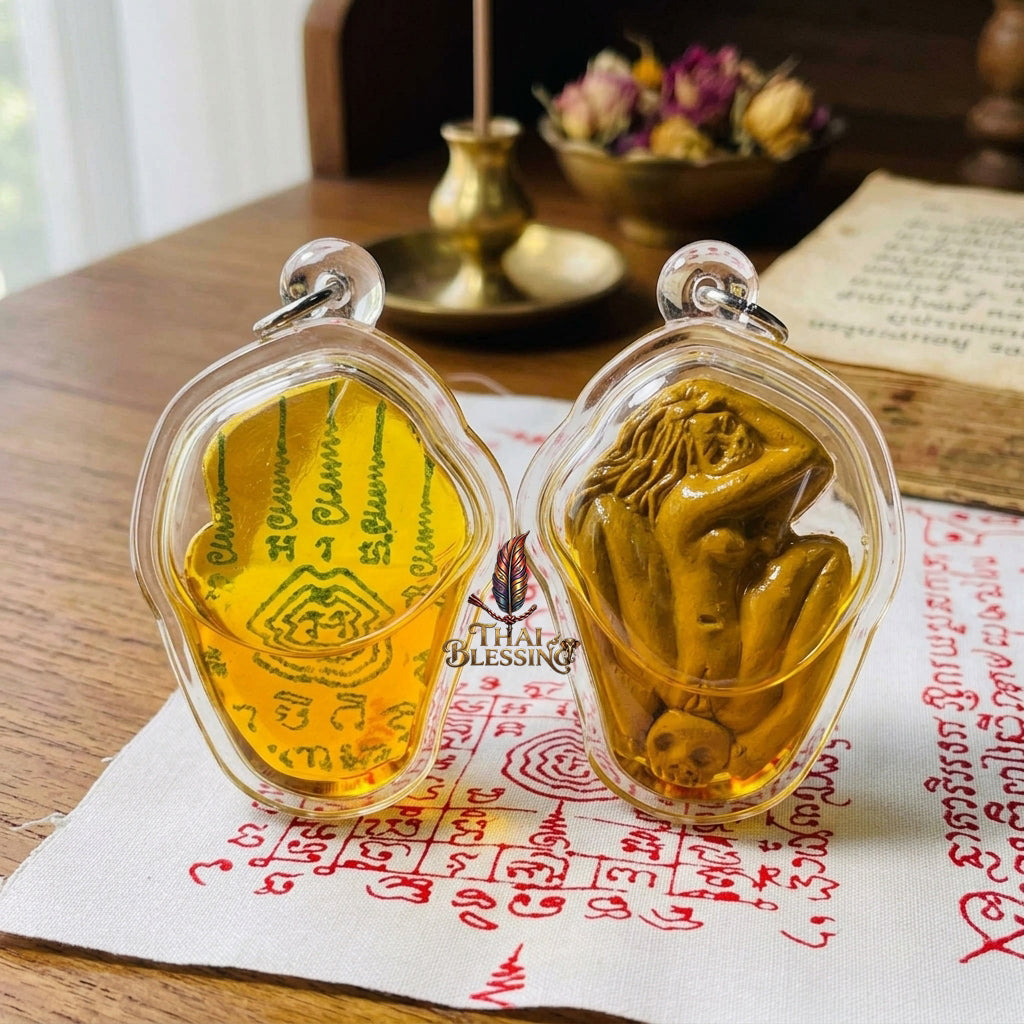 🔥 Nang Prai La Sawat: The Sovereign Huntress of Desire & Fortune – Luang Phor Yot – Wat Pa Ban Sang – The Ultimate Alchemical Engine for Obsessive Attraction & Infinite Abundance! Waterproof Casing