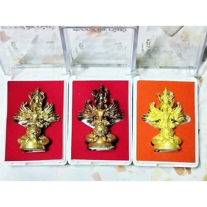 🛕 “Narayana on Garuda over Rahu” – Triple‑Power Thai Protection & Life‑Path Clearing Amulet by Luang Pho Nikom (Wat Traiphum Satchatham, Maha Sarakham, Thailand)