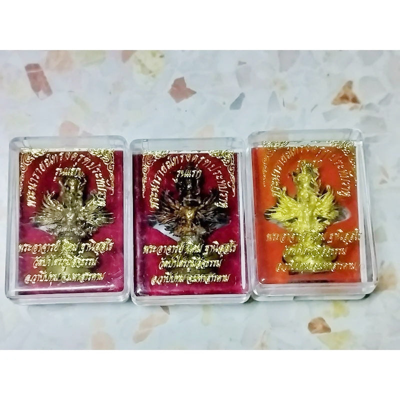 🛕 “Narayana on Garuda over Rahu” – Triple‑Power Thai Protection & Life‑Path Clearing Amulet by Luang Pho Nikom (Wat Traiphum Satchatham, Maha Sarakham, Thailand)