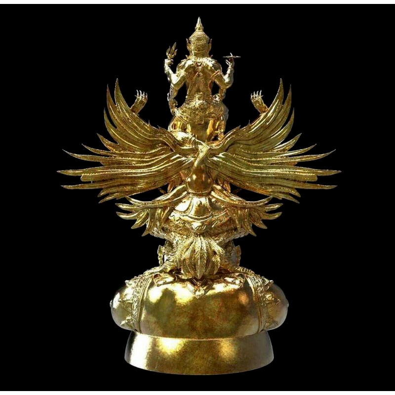 🛕 “Narayana on Garuda over Rahu” – Triple‑Power Thai Protection & Life‑Path Clearing Amulet by Luang Pho Nikom (Wat Traiphum Satchatham, Maha Sarakham, Thailand)