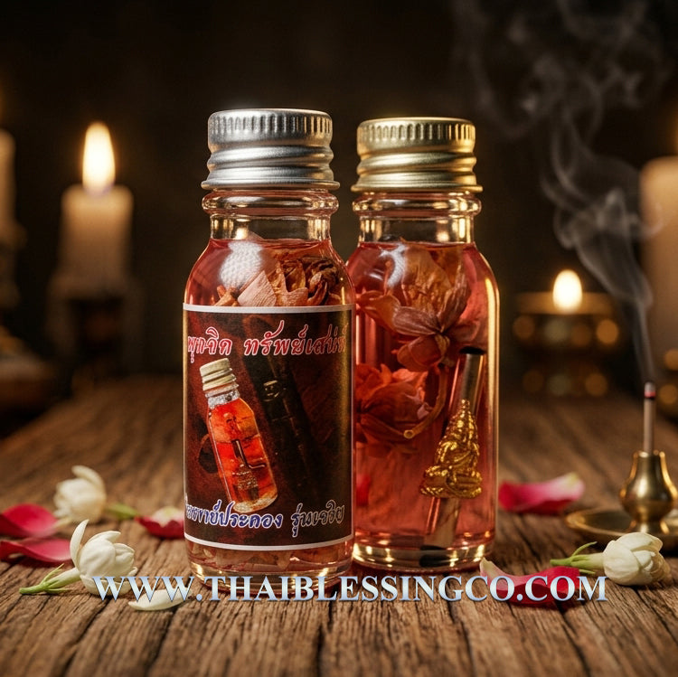 🍯 "Ngang Phuk Jit" Sacred Attraction Oil: The Sovereign Essence of Charisma and Boundless Mercy by Arjan Prakong Rungjaroen