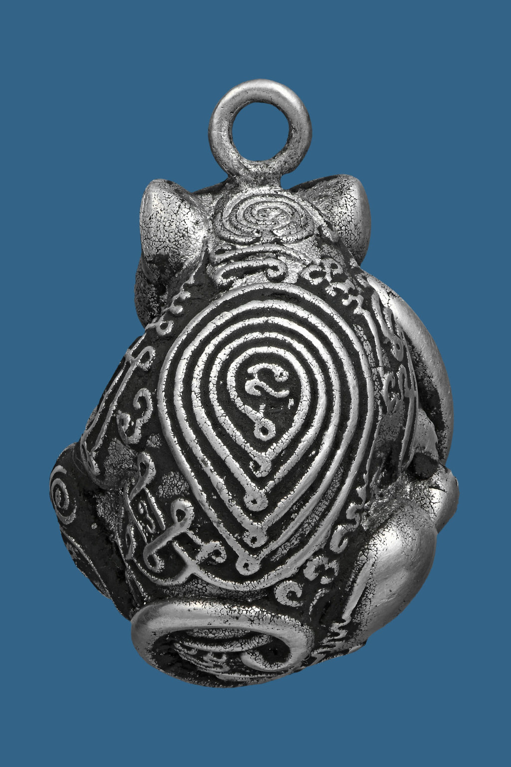 ✨ Nhu Dood Nom Maew Airplane Wing Metal Amulet with Red Gem – Kruba Sia, Wat Wang Takian Thong