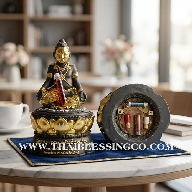 👶💰 Nong Kuman Thong (Golden Boy) – "Sap Saen Lan" (Hundred Billion Wealth) Edition – Kruba Kham Fan, Wat Ko Chok – The Divine Spirit Engine for Infinite Financial Growth, Trade Dominance, and Unstoppable Life Elevation!