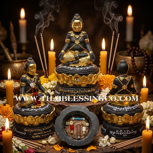 👶💰 Nong Kuman Thong (Golden Boy) – "Sap Saen Lan" (Hundred Billion Wealth) Edition – Kruba Kham Fan, Wat Ko Chok – The Divine Spirit Engine for Infinite Financial Growth, Trade Dominance, and Unstoppable Life Elevation!