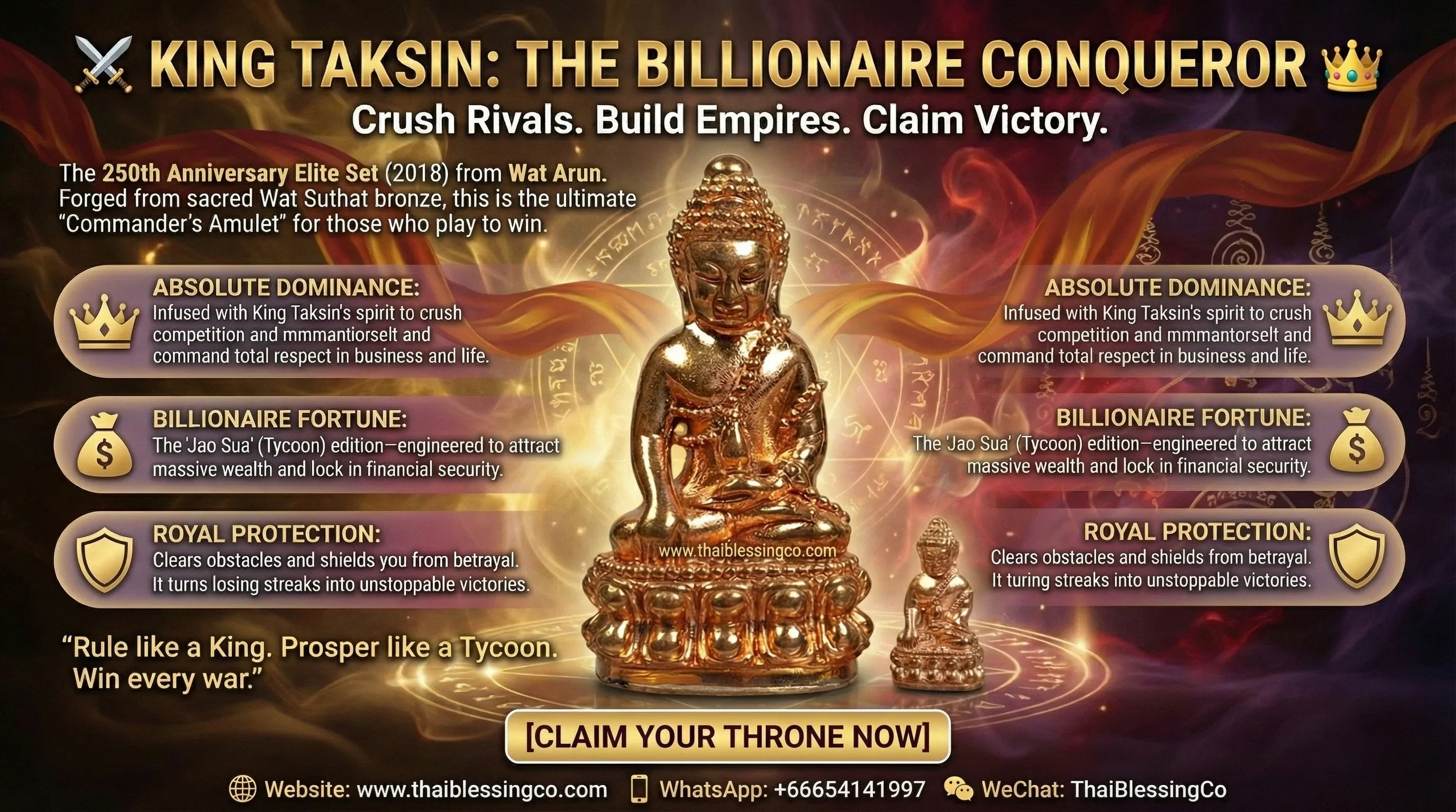 ⚔️ PHRA KRING KING TAKSIN: THE CONQUEROR 👑 Royal Heritage: The Bicentennial Relic of Victory and Supreme Wealth Alignment