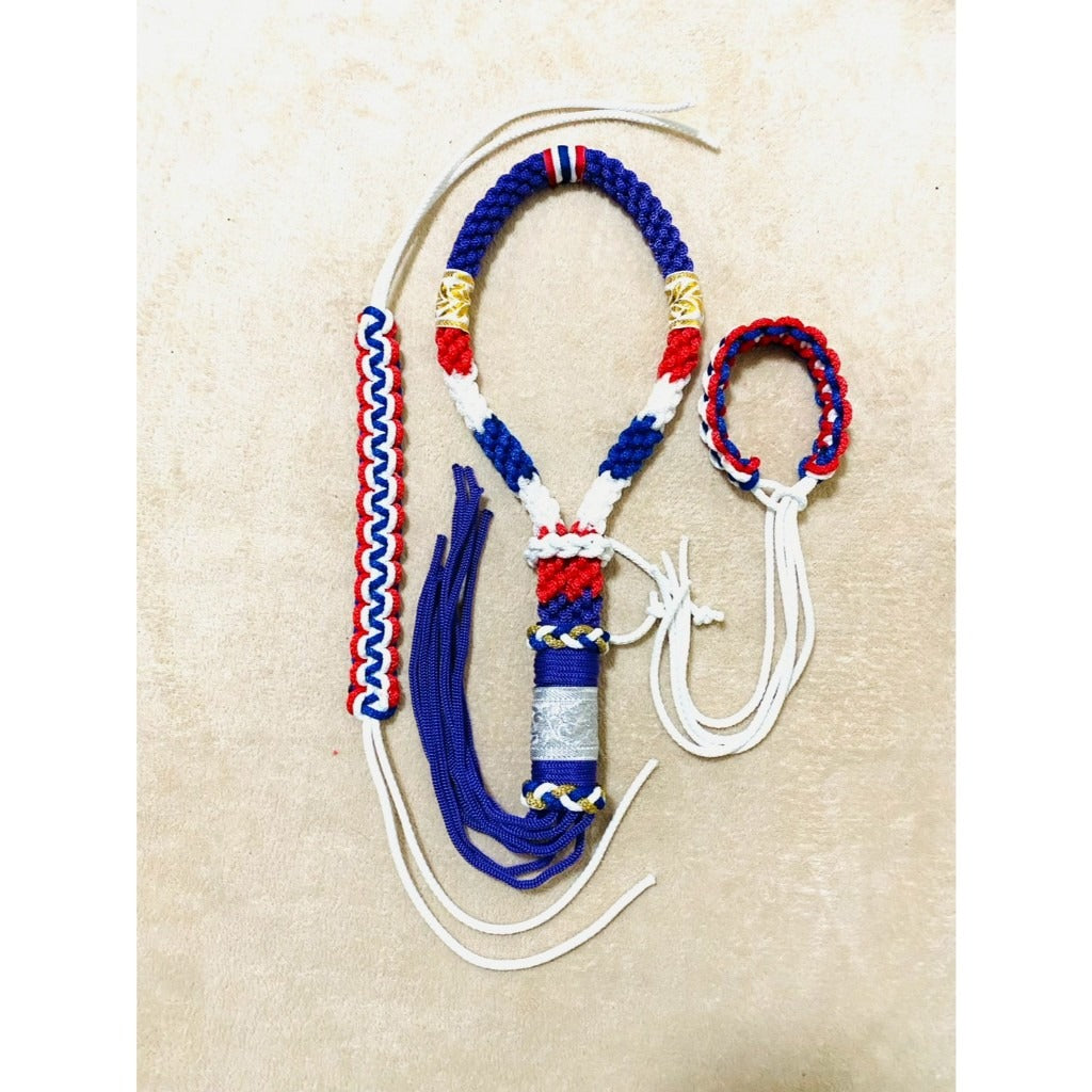 🥊 Supreme Warrior Spirit: Authentic Handmade Muay Thai Mongkhon & Dual Prajiad Sacred Set (Ancient Protection & Victory Blessing)