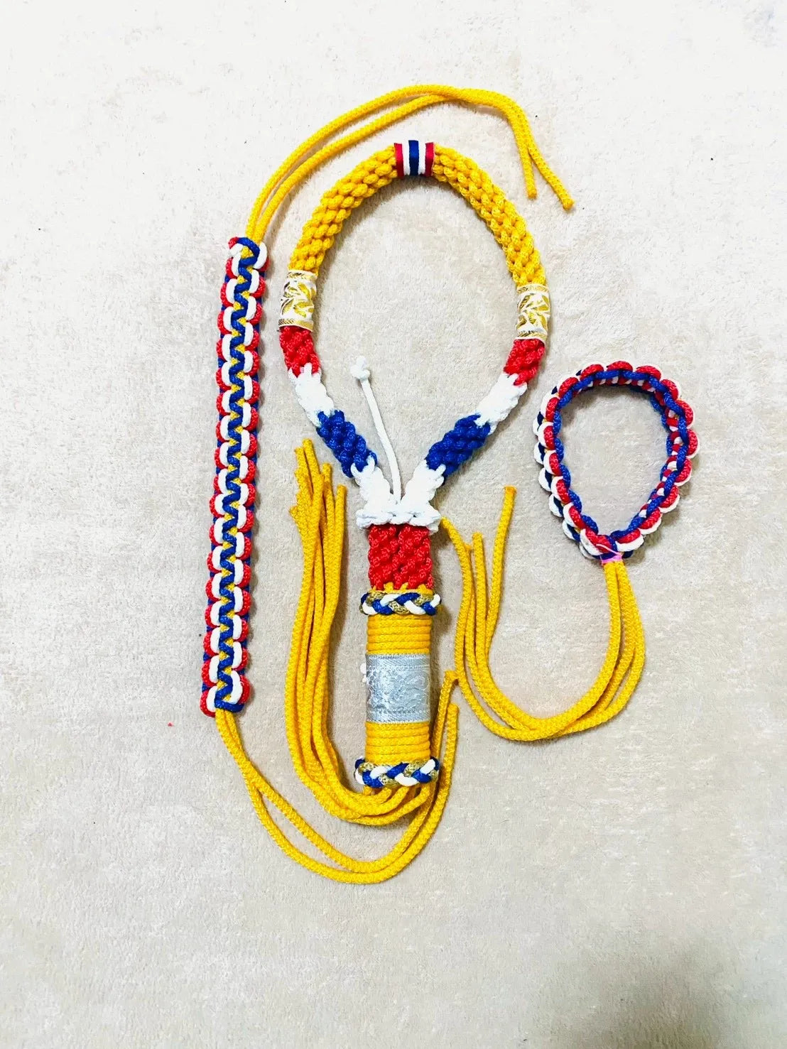 🥊 Supreme Warrior Spirit: Authentic Handmade Muay Thai Mongkhon & Dual Prajiad Sacred Set (Ancient Protection & Victory Blessing)