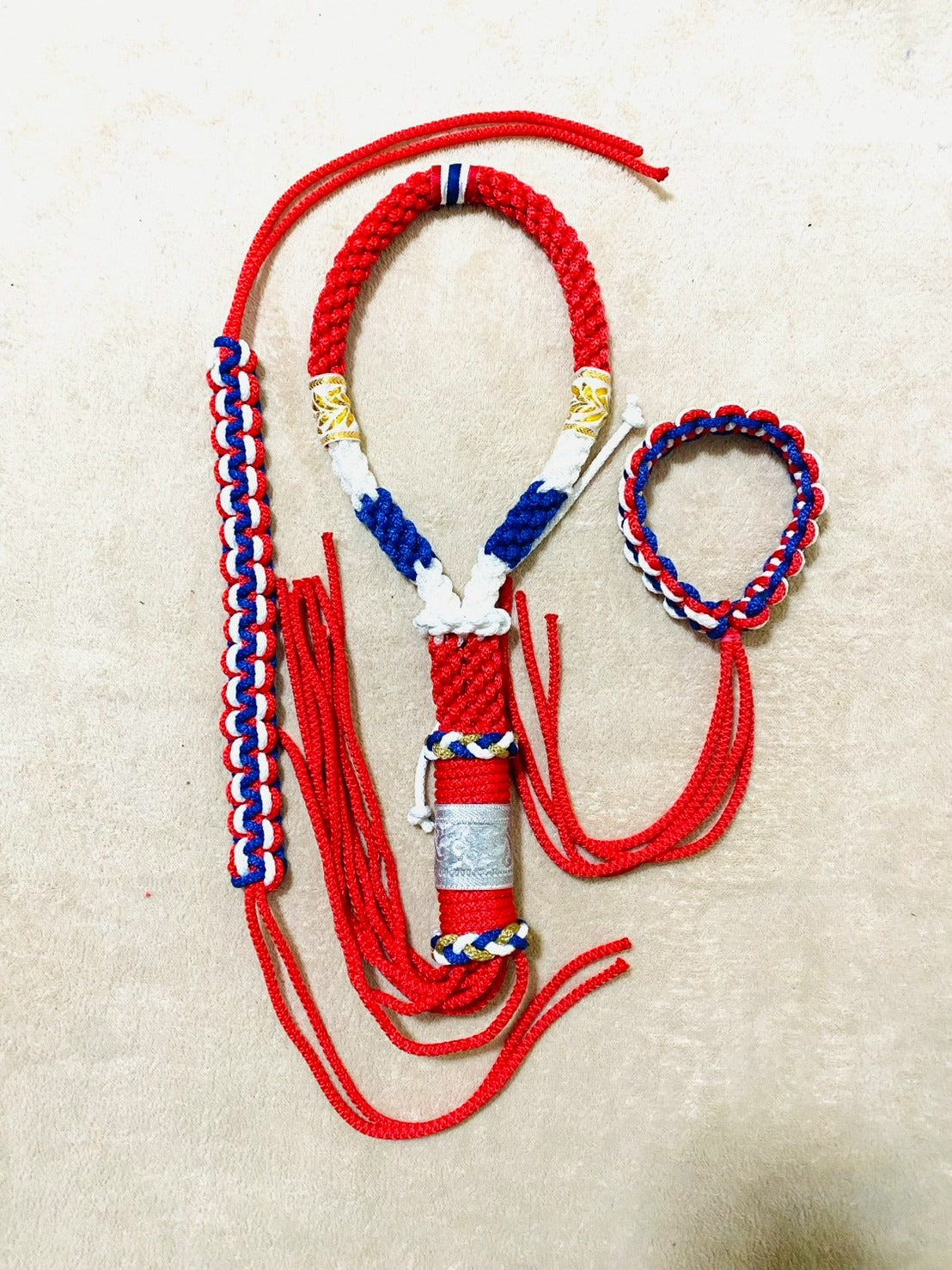 🥊 Supreme Warrior Spirit: Authentic Handmade Muay Thai Mongkhon & Dual Prajiad Sacred Set (Ancient Protection & Victory Blessing)