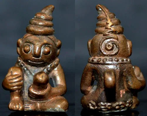 🔥 Ultimate Charm & Power – Paya Ngang Bronze-Alloy Amulet Infused with 108 Sacred Herb Powders by Ta Poon 🌿🔥