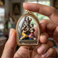 ✨ Phaya Khao Kham Lanna Deva of Attraction - Silver Satin Bronze Edition with Sacred Hand-Painted Accents (2025 Collector’s Series) - Blessed by Khru Ba Nuea Rit, Wat Saphan Dam