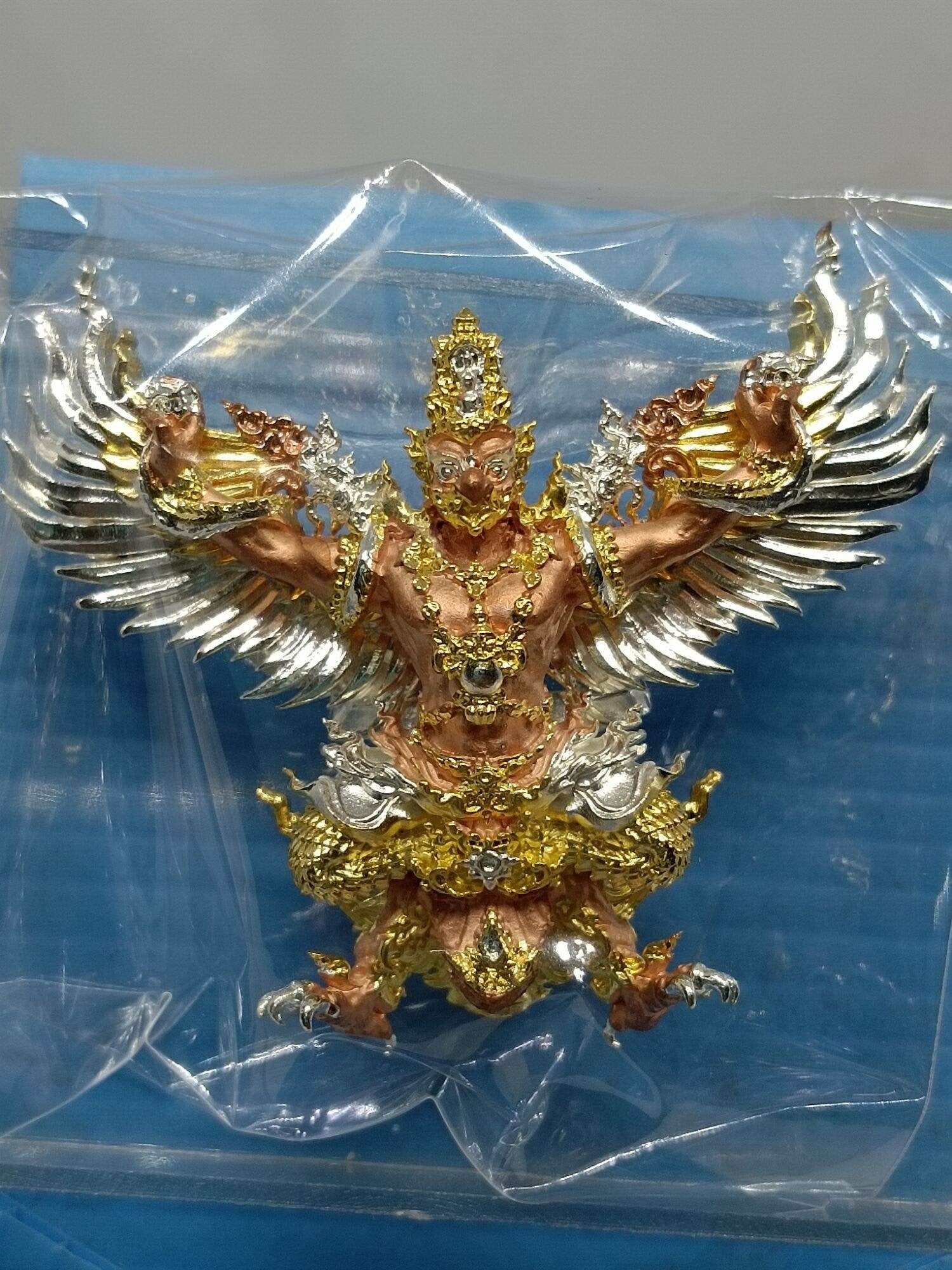 🦅 Phaya Krut "Chana Man" (Conqueror of Evil) - 5th Edition: 3K Sacred Chanuan Metal – Wat Krut Tharam, Ayutthaya – Victory & Wealth Amulet