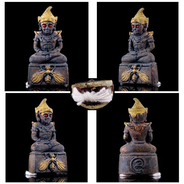 🔥 Phaya Ngang "Maeng Wan Kham" (Golden Fly) - Lanna Necromancy Edition: Kruba Khamfan, Wat Ko Chok – Corpse Flipping Iron & Corpse Cord – Ultimate Love & Wealth Magnet