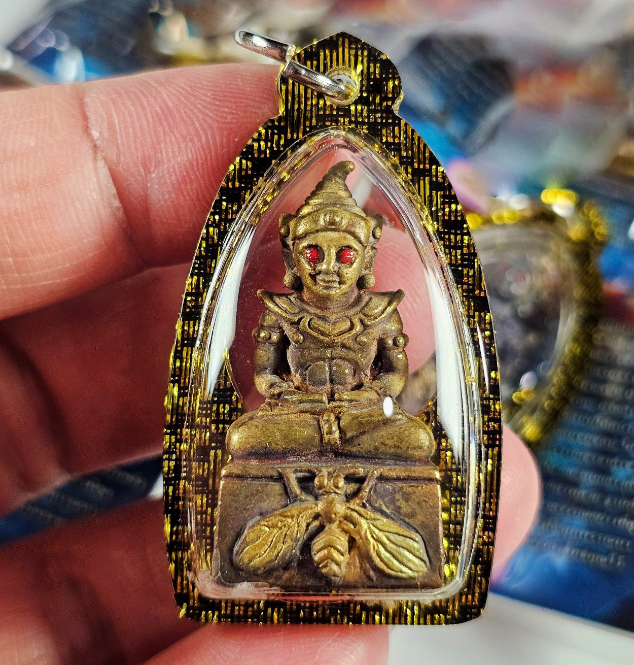 🔥 Phaya Ngang "Maeng Wan Kham" (Golden Fly) 2025: Kruba Khamfan, Wat Ko Chok – Lightning Rod Metal & Charm Oil – Ultimate Love & Wealth Magnet