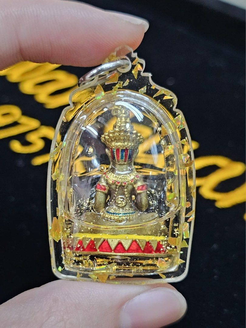 👹 Phaya Ngang "Sap Saneha" (Wealth & Charm) - Maha Chanuan Metal Encased in Kru Prai Oil: Luang Phor Mian, Wat Ban Chaniang – Ancient Khmer Sorcery for Love & Riches