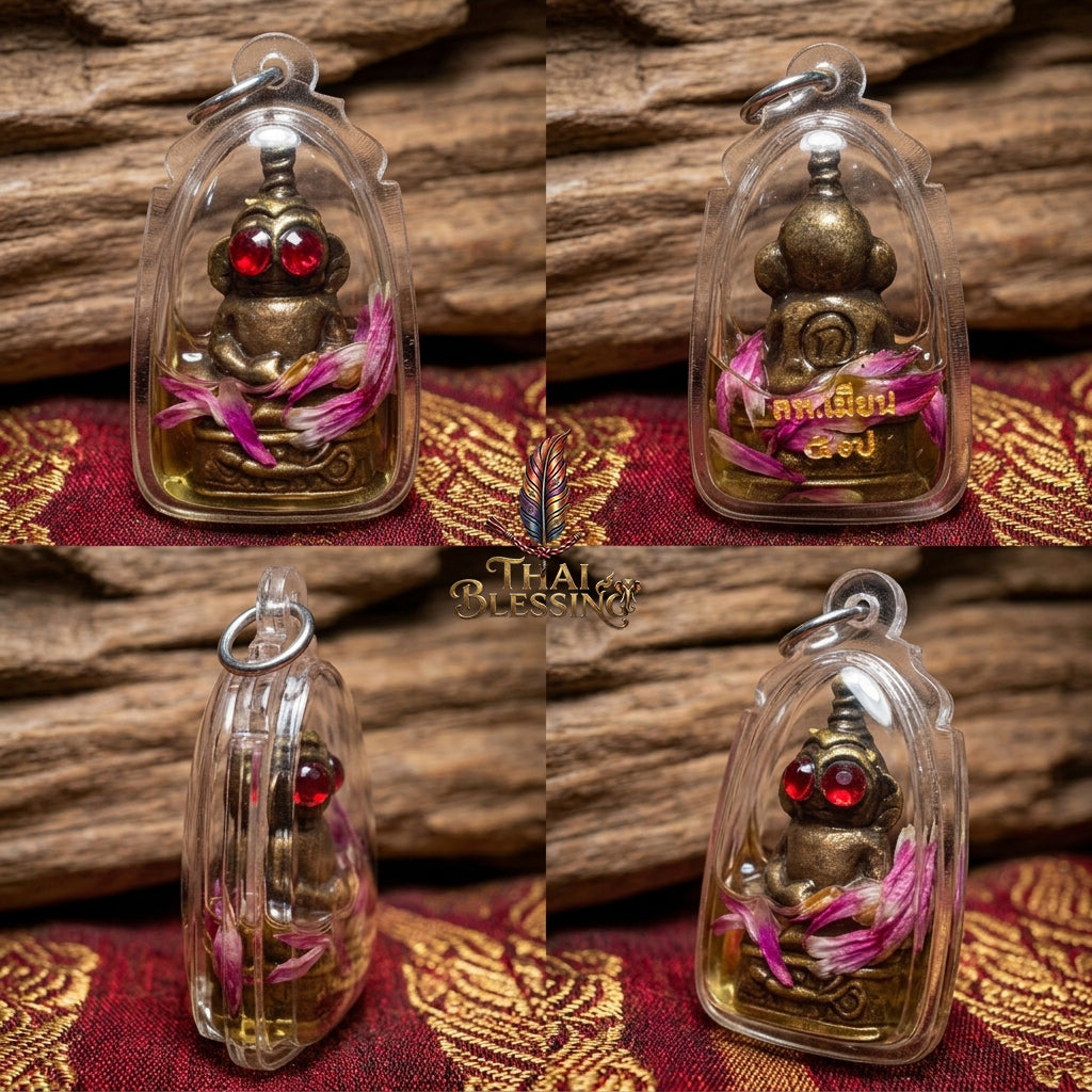 🔱 Phaya Ngang Ta Daeng The Sovereign of Captivation & Infinite Wealth – (Chao Sanaeh Attraction Oil Edition) – Luang Phor Mian, Wat Ban Janeang – The Ultimate Alchemical Engine for Absolute Charm, Financial Dominance, and Unstoppable Luck!