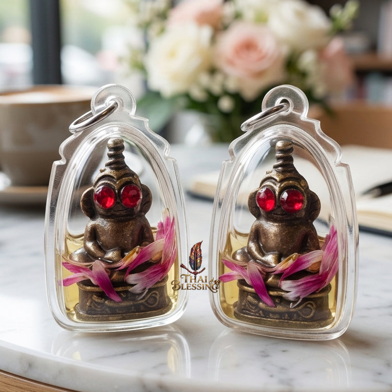 🔱 Phaya Ngang Ta Daeng The Sovereign of Captivation & Infinite Wealth – (Chao Sanaeh Attraction Oil Edition) – Luang Phor Mian, Wat Ban Janeang – The Ultimate Alchemical Engine for Absolute Charm, Financial Dominance, and Unstoppable Luck!