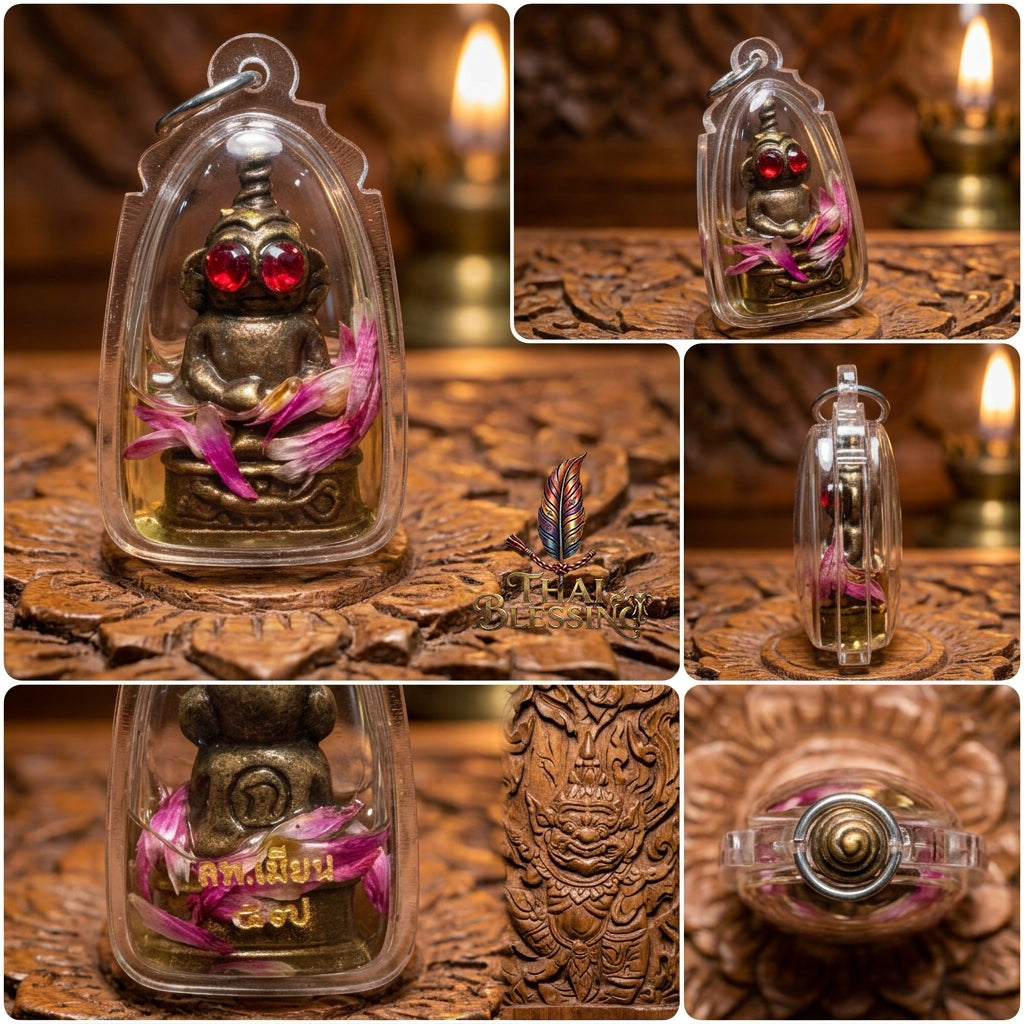 🔱 Phaya Ngang Ta Daeng The Sovereign of Captivation & Infinite Wealth – (Chao Sanaeh Attraction Oil Edition) – Luang Phor Mian, Wat Ban Janeang – The Ultimate Alchemical Engine for Absolute Charm, Financial Dominance, and Unstoppable Luck!
