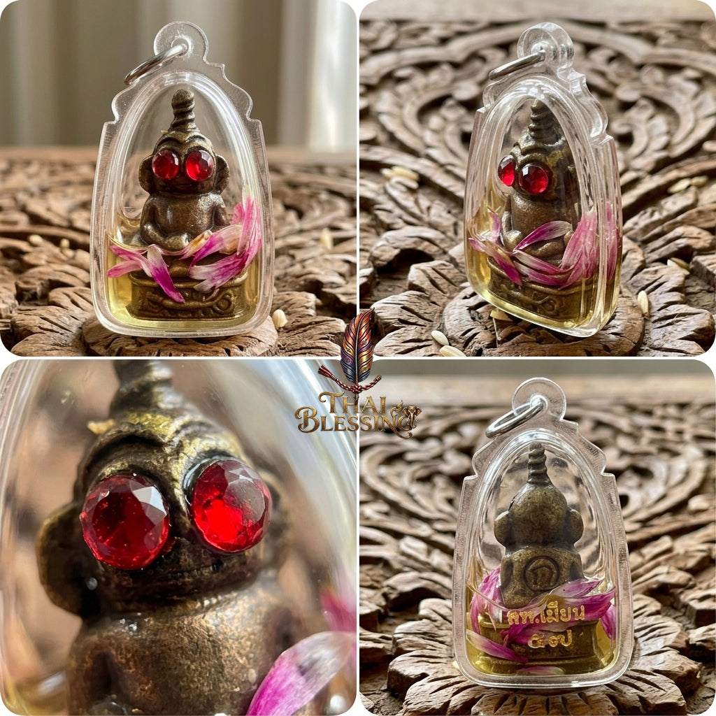 🔱 Phaya Ngang Ta Daeng The Sovereign of Captivation & Infinite Wealth – (Chao Sanaeh Attraction Oil Edition) – Luang Phor Mian, Wat Ban Janeang – The Ultimate Alchemical Engine for Absolute Charm, Financial Dominance, and Unstoppable Luck!