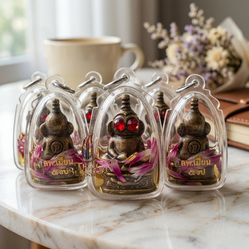 🔱 Phaya Ngang Ta Daeng The Sovereign of Captivation & Infinite Wealth – (Chao Sanaeh Attraction Oil Edition) – Luang Phor Mian, Wat Ban Janeang – The Ultimate Alchemical Engine for Absolute Charm, Financial Dominance, and Unstoppable Luck!