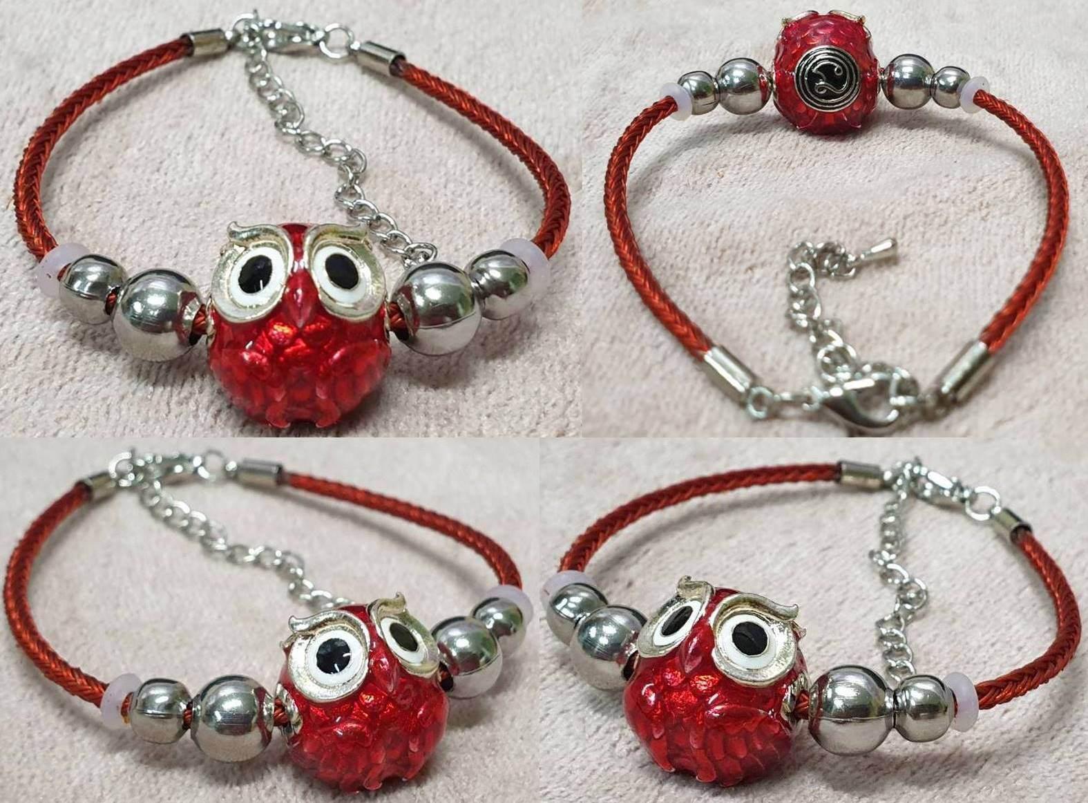 Phaya Thued Thue Bracelet - Ultra Lucky Fortune Owl by Kruba Tao from Wat Ban Lao, Chiang Mai