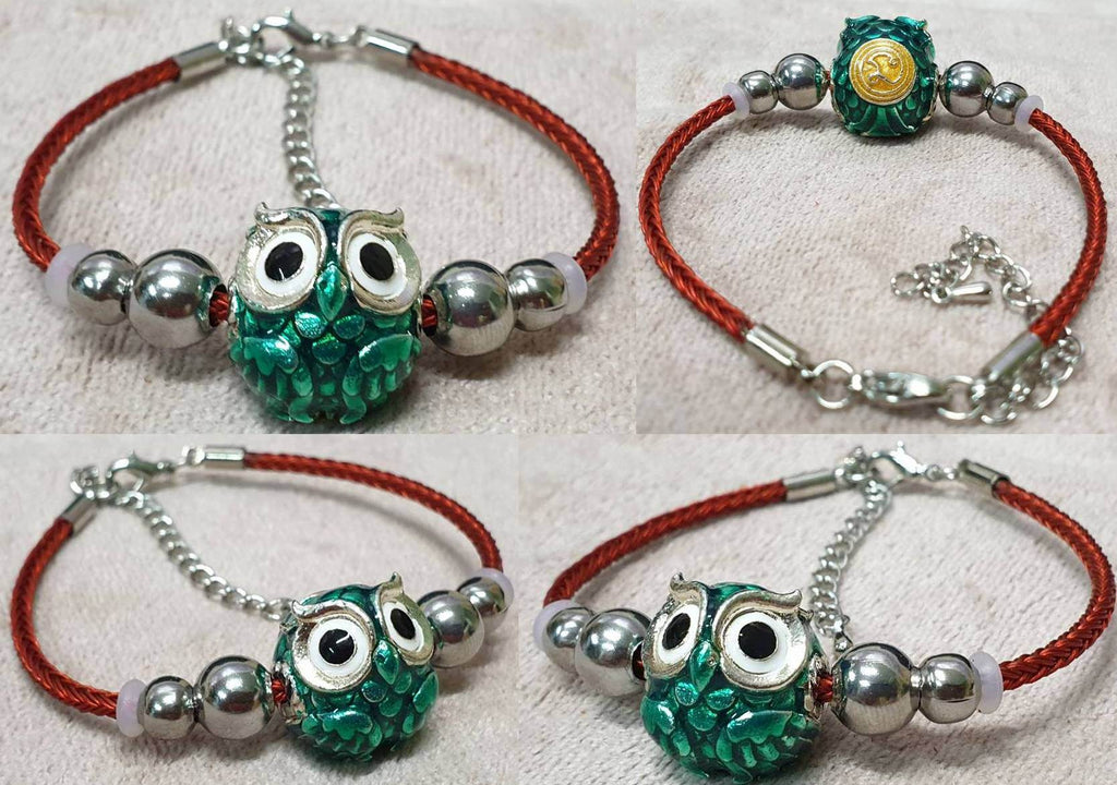 Phaya Thued Thue Bracelet - Ultra Lucky Fortune Owl by Kruba Tao from Wat Ban Lao, Chiang Mai