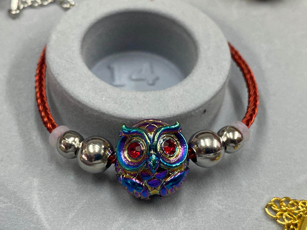 Phaya Thued Thue Bracelet - Ultra Lucky Fortune Owl by Kruba Tao from Wat Ban Lao, Chiang Mai