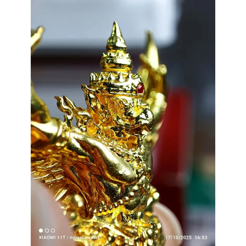 🦅 Phaya Krut “The Universal Garuda of Great Power” – Kumphee Setthi 168 Edition, Wat Nong Phai, Uthai Thani (4 cm – Ruby Alloy)