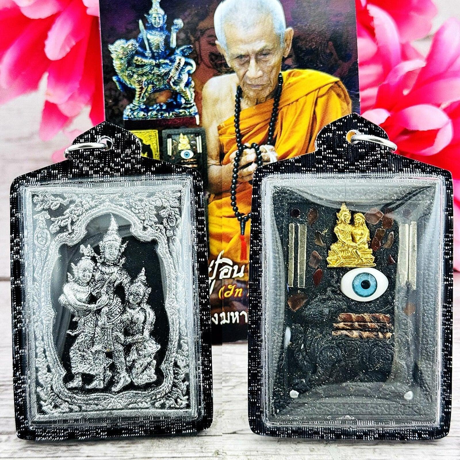 🌟 Experience Supreme Spiritual Charm, Loving-Kindness & Protection with This Phet Phaya Thon Authentic Thai Amulet Waterproof Casing