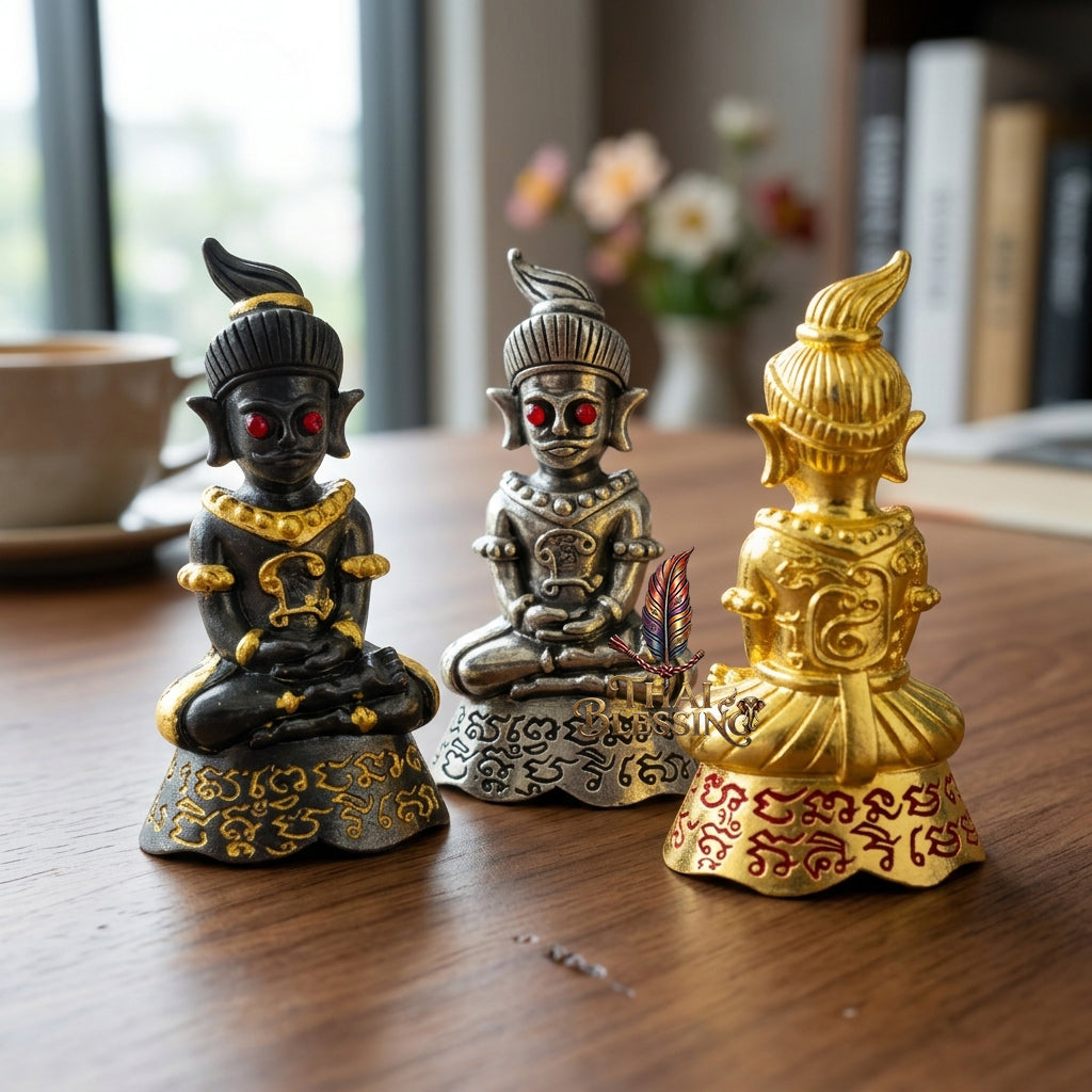 🔱 Phor Ngang Jao Saneh Saen Mon: The Sovereign of 100,000 Spells – Kruba Dhammunee, Supradit Methee Buddhist Center (2558) – The Ultimate First-Edition Alchemical Engine for Infinite Luck & Absolute Attraction