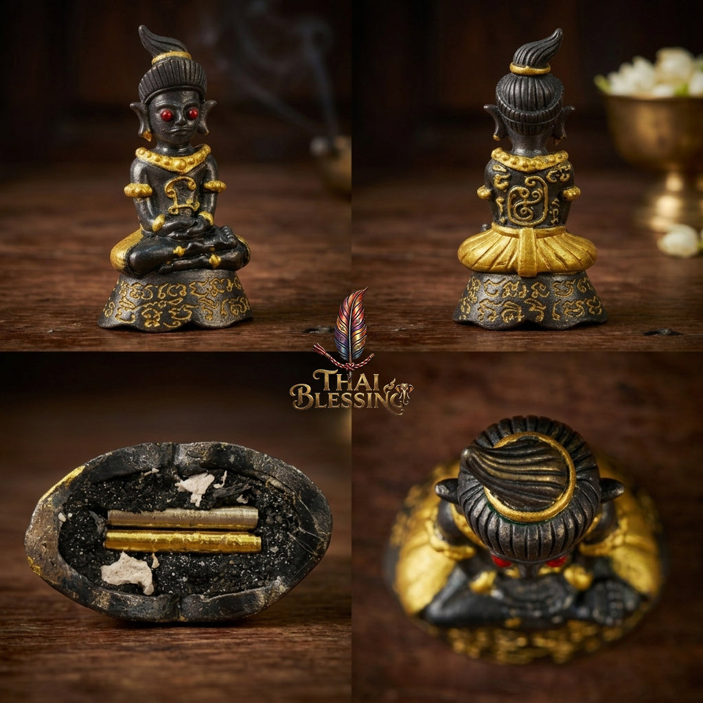🔱 Phor Ngang Jao Saneh Saen Mon: The Sovereign of 100,000 Spells – Kruba Dhammunee, Supradit Methee Buddhist Center (2558) – The Ultimate First-Edition Alchemical Engine for Infinite Luck & Absolute Attraction