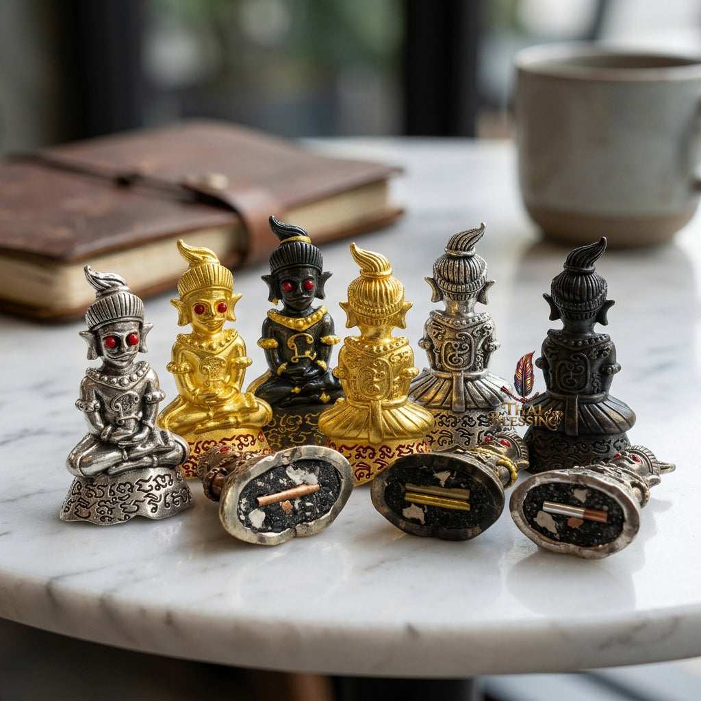 🔱 Phor Ngang Jao Saneh Saen Mon: The Sovereign of 100,000 Spells – Kruba Dhammunee, Supradit Methee Buddhist Center (2558) – The Ultimate First-Edition Alchemical Engine for Infinite Luck & Absolute Attraction