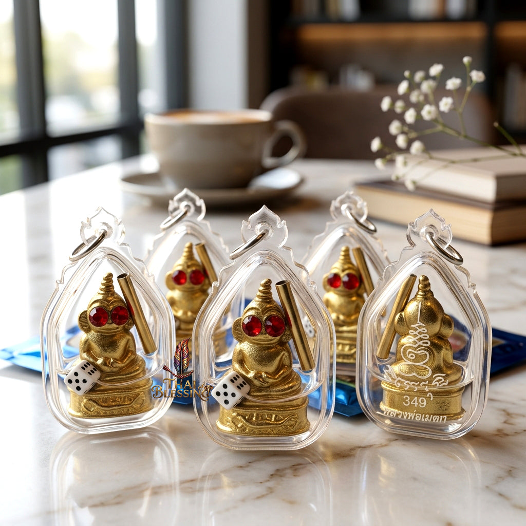 🔱 Phor Ngang "Noon Duang - Chana Sip Thit" – The Conqueror of Ten Directions & Destiny Uplifter – Thong Thip Gold Edition – Luang Phor Mian, Wat Ban Janiang – The Ultimate Engine for Gambling Luck, Absolute Charm, and Sovereign Fortune!
