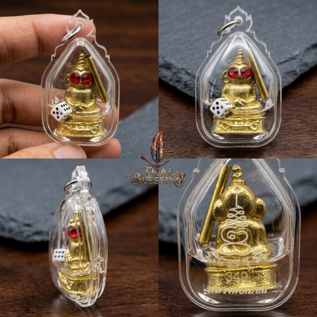 🔱 Phor Ngang "Noon Duang - Chana Sip Thit" – The Conqueror of Ten Directions & Destiny Uplifter – Thong Thip Gold Edition – Luang Phor Mian, Wat Ban Janiang – The Ultimate Engine for Gambling Luck, Absolute Charm, and Sovereign Fortune!