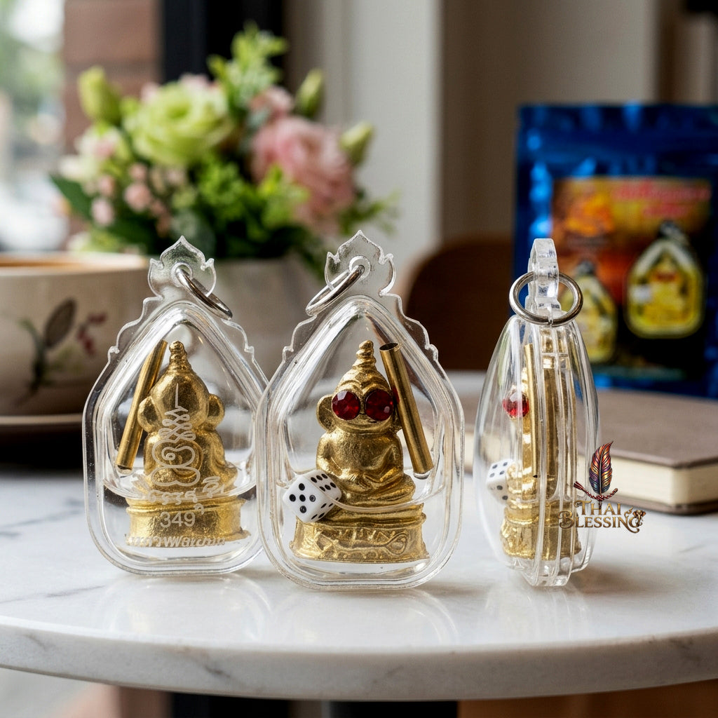 🔱 Phor Ngang "Noon Duang - Chana Sip Thit" – The Conqueror of Ten Directions & Destiny Uplifter – Thong Thip Gold Edition – Luang Phor Mian, Wat Ban Janiang – The Ultimate Engine for Gambling Luck, Absolute Charm, and Sovereign Fortune!
