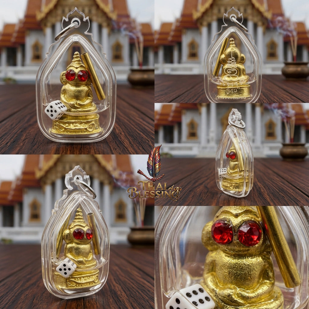 🔱 Phor Ngang "Noon Duang - Chana Sip Thit" – The Conqueror of Ten Directions & Destiny Uplifter – Thong Thip Gold Edition – Luang Phor Mian, Wat Ban Janiang – The Ultimate Engine for Gambling Luck, Absolute Charm, and Sovereign Fortune!
