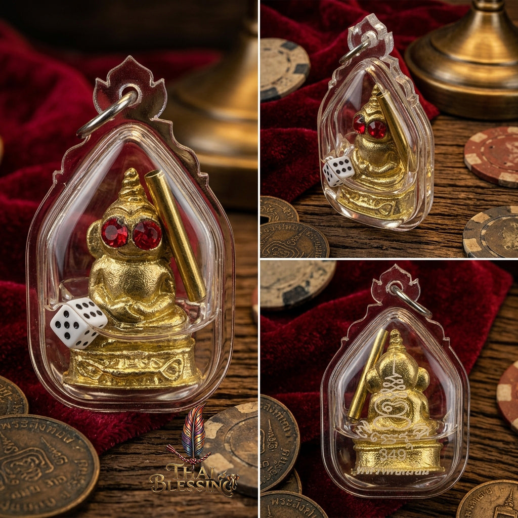 🔱 Phor Ngang "Noon Duang - Chana Sip Thit" – The Conqueror of Ten Directions & Destiny Uplifter – Thong Thip Gold Edition – Luang Phor Mian, Wat Ban Janiang – The Ultimate Engine for Gambling Luck, Absolute Charm, and Sovereign Fortune!