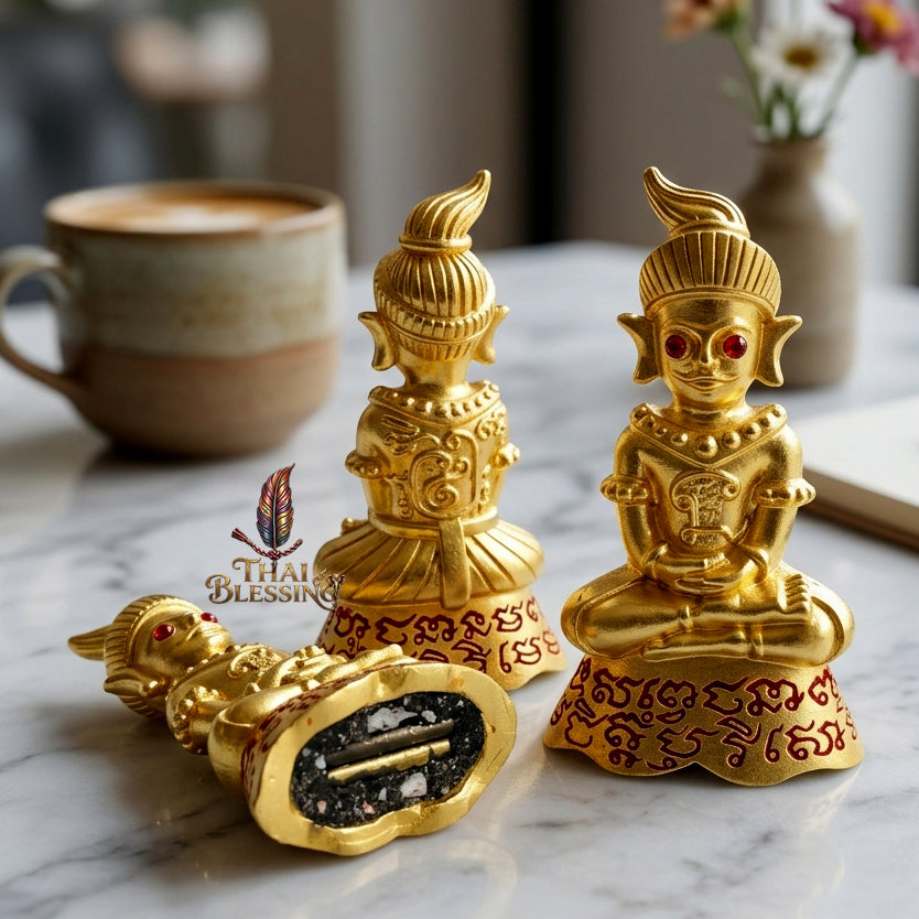 🔱 Phor Ngang Jao Saneh Saen Mon: The Sovereign of 100,000 Spells – Kruba Dhammunee, Supradit Methee Buddhist Center (2558) – The Ultimate First-Edition Alchemical Engine for Infinite Luck & Absolute Attraction
