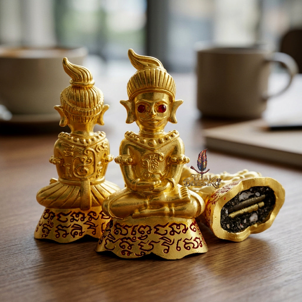 🔱 Phor Ngang Jao Saneh Saen Mon: The Sovereign of 100,000 Spells – Kruba Dhammunee, Supradit Methee Buddhist Center (2558) – The Ultimate First-Edition Alchemical Engine for Infinite Luck & Absolute Attraction