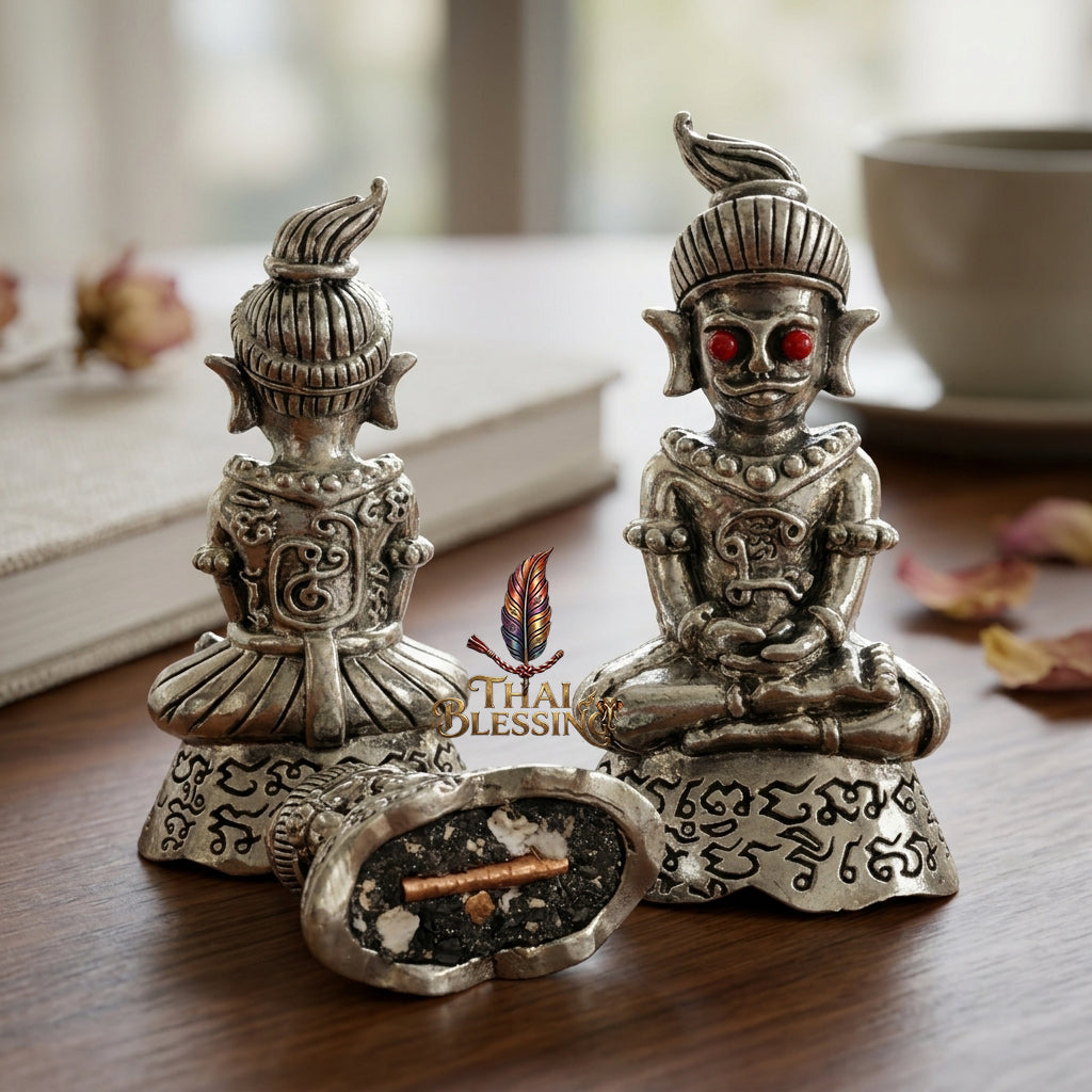 🔱 Phor Ngang Jao Saneh Saen Mon: The Sovereign of 100,000 Spells – Kruba Dhammunee, Supradit Methee Buddhist Center (2558) – The Ultimate First-Edition Alchemical Engine for Infinite Luck & Absolute Attraction