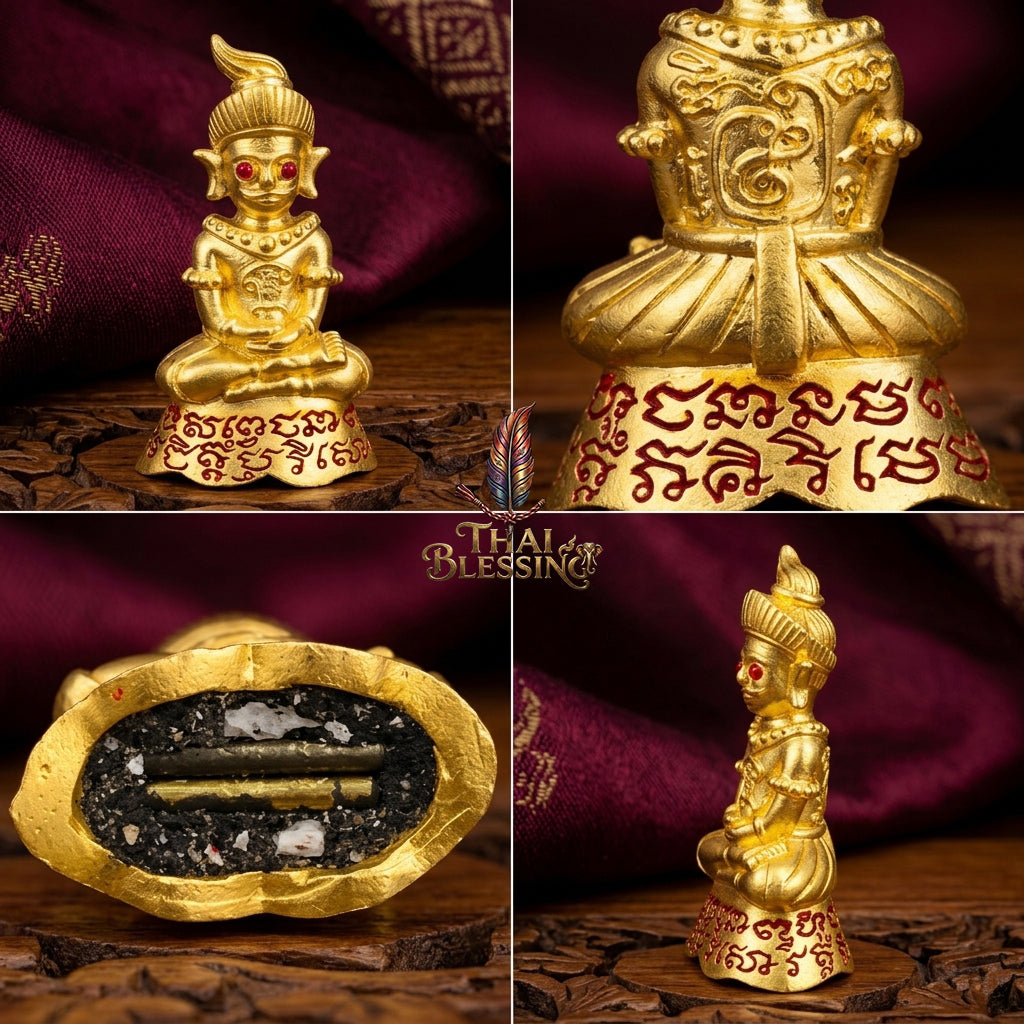 🔱 Phor Ngang Jao Saneh Saen Mon: The Sovereign of 100,000 Spells – Kruba Dhammunee, Supradit Methee Buddhist Center (2558) – The Ultimate First-Edition Alchemical Engine for Infinite Luck & Absolute Attraction