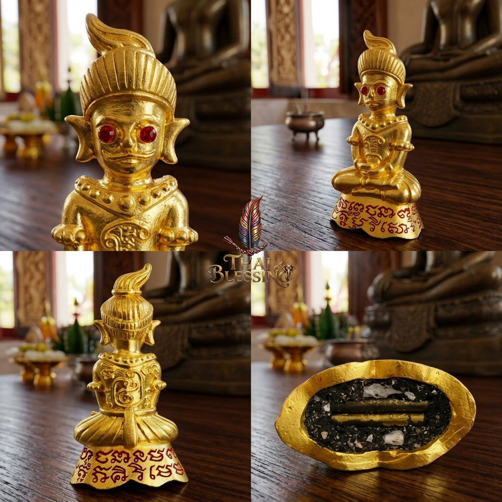 🔱 Phor Ngang Jao Saneh Saen Mon: The Sovereign of 100,000 Spells – Kruba Dhammunee, Supradit Methee Buddhist Center (2558) – The Ultimate First-Edition Alchemical Engine for Infinite Luck & Absolute Attraction