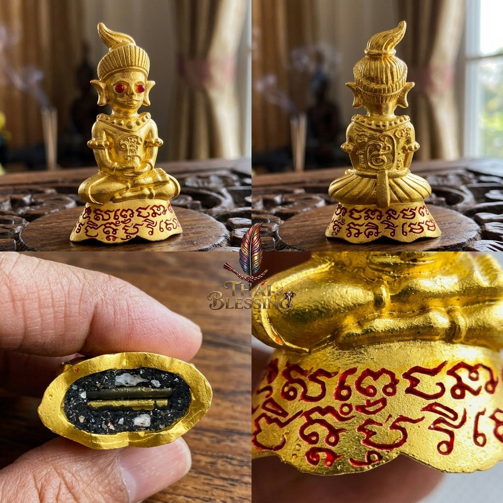 🔱 Phor Ngang Jao Saneh Saen Mon: The Sovereign of 100,000 Spells – Kruba Dhammunee, Supradit Methee Buddhist Center (2558) – The Ultimate First-Edition Alchemical Engine for Infinite Luck & Absolute Attraction