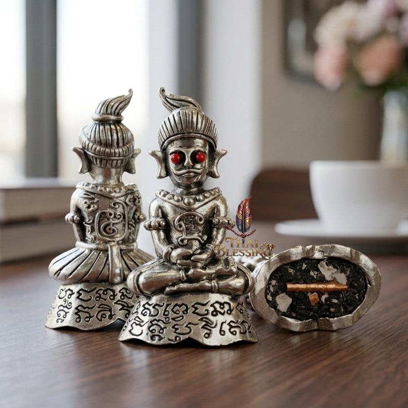 🔱 Phor Ngang Jao Saneh Saen Mon: The Sovereign of 100,000 Spells – Kruba Dhammunee, Supradit Methee Buddhist Center (2558) – The Ultimate First-Edition Alchemical Engine for Infinite Luck & Absolute Attraction