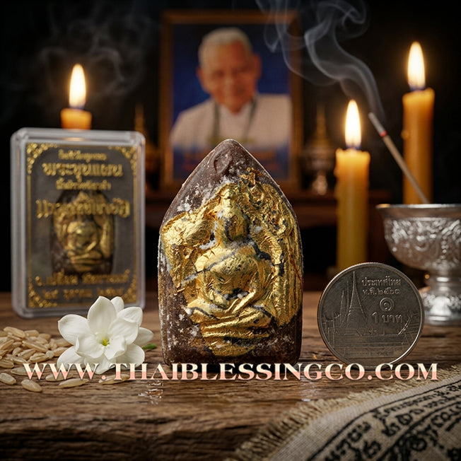 ✨ Phra Khunphaen "Khao-Or Black Sticky Rice" First Edition: Sacred 108 Herb Alchemy with Legendary City Pillar 1987 Wax & Khun Phan’s Secret Oils for Invincibility, Supreme Wealth, and Ancient Protection