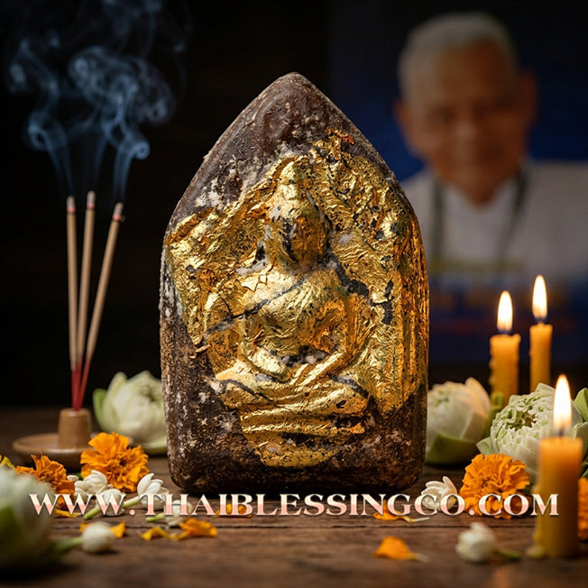 ✨ Phra Khunphaen "Khao-Or Black Sticky Rice" First Edition: Sacred 108 Herb Alchemy with Legendary City Pillar 1987 Wax & Khun Phan’s Secret Oils for Invincibility, Supreme Wealth, and Ancient Protection