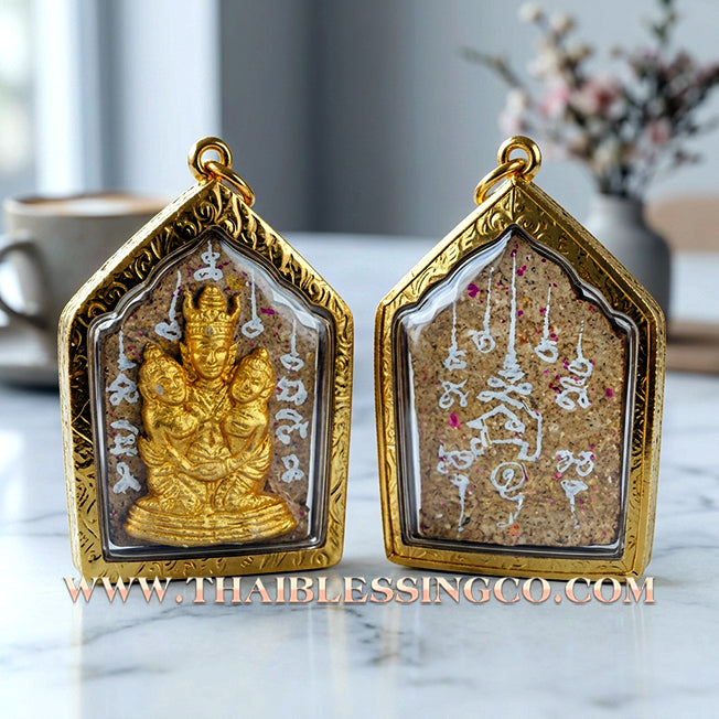 ✨ Phra Khunphaen Lanna "Phaya Khao Kham" (Black Emperor Edition): Sacred "Siren’s Wailing" Attraction with Gilded Gold—Infused with Mystical Jackfruit Wood & 108 Black Occult Herbs for Absolute Influence, Financial Support, and Supreme Charisma
