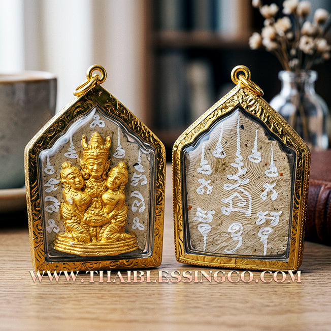 ✨ Phra Khunphaen Lanna "Phaya Khao Kham" (Black Emperor Edition): Sacred "Siren’s Wailing" Attraction with Gilded Gold—Infused with Mystical Jackfruit Wood & 108 Black Occult Herbs for Absolute Influence, Financial Support, and Supreme Charisma