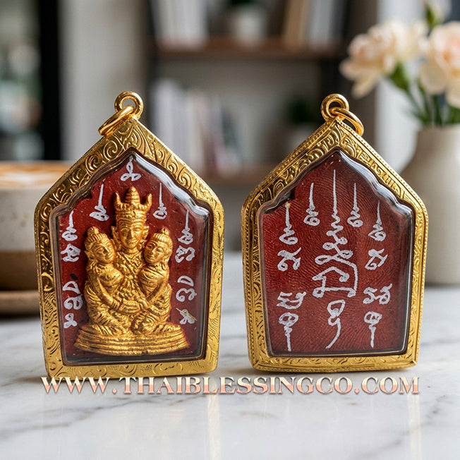 ✨ Phra Khunphaen Lanna "Phaya Khao Kham" (Black Emperor Edition): Sacred "Siren’s Wailing" Attraction with Gilded Gold—Infused with Mystical Jackfruit Wood & 108 Black Occult Herbs for Absolute Influence, Financial Support, and Supreme Charisma