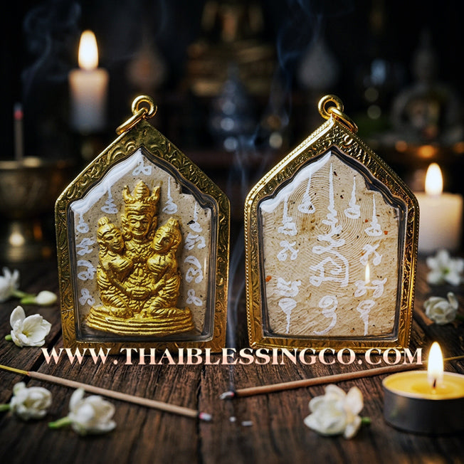✨ Phra Khunphaen Lanna "Phaya Khao Kham" (Black Emperor Edition): Sacred "Siren’s Wailing" Attraction with Gilded Gold—Infused with Mystical Jackfruit Wood & 108 Black Occult Herbs for Absolute Influence, Financial Support, and Supreme Charisma